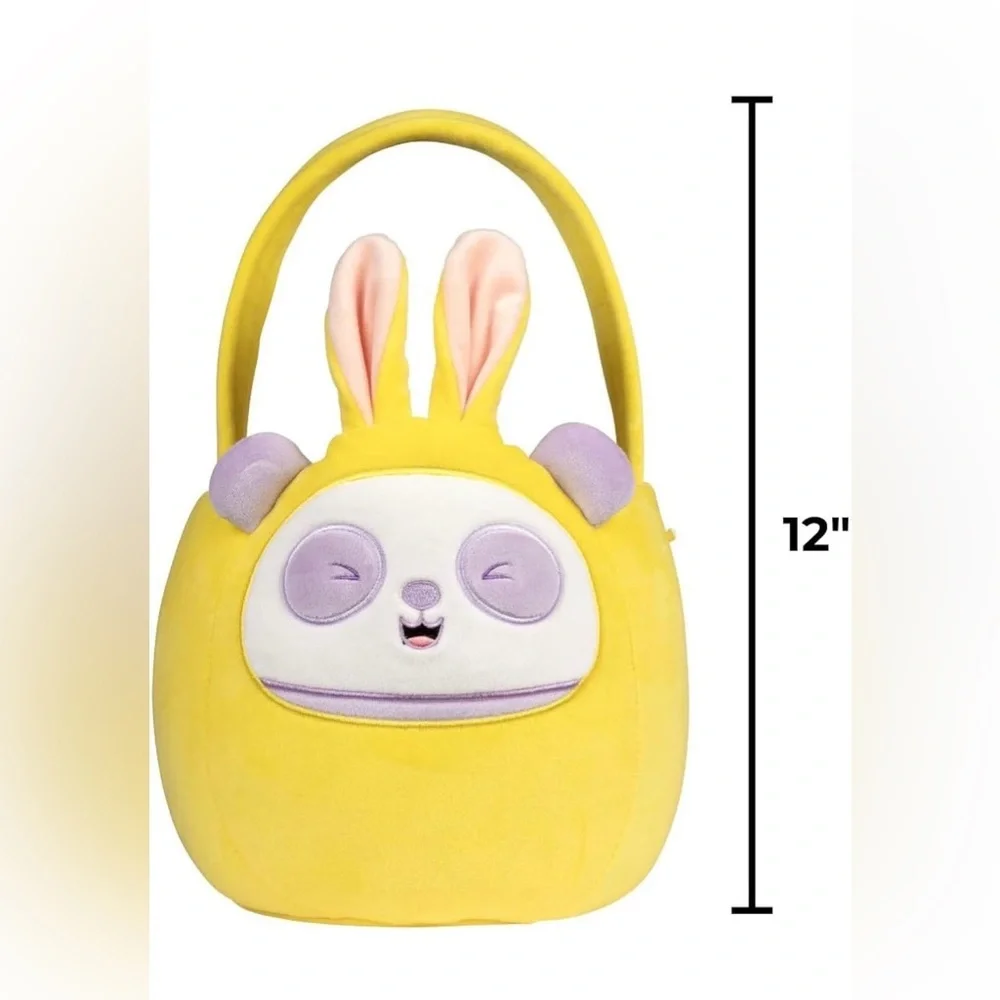 Squishmallows 12” Penny the Panda Easter Bunny Basket